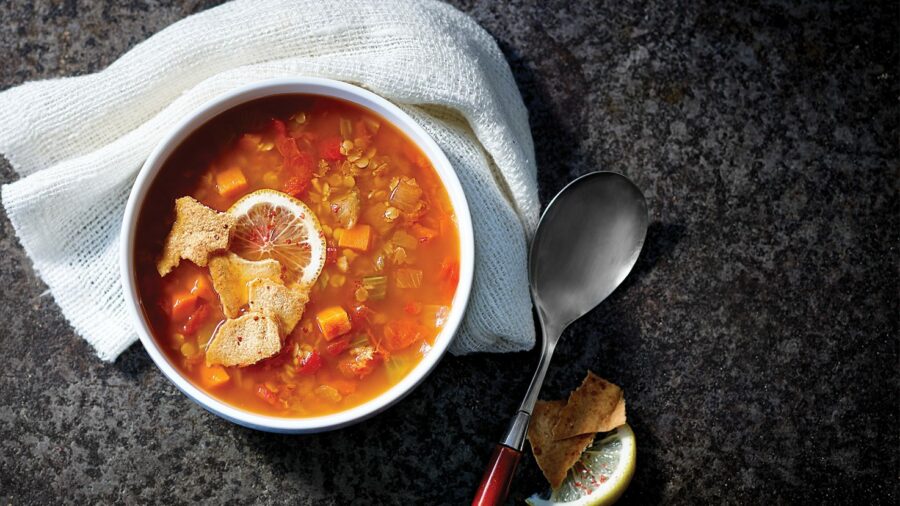 Soupe lentilles rouges et tomate - Soupesoup